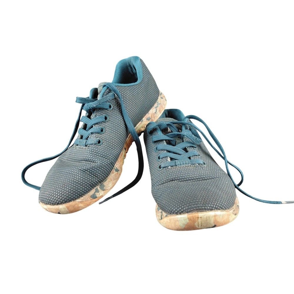 NOBULL Deep Teal SuperFabric Camo Trainer Shoes Mens 5.5 Womens 7 Cross Training